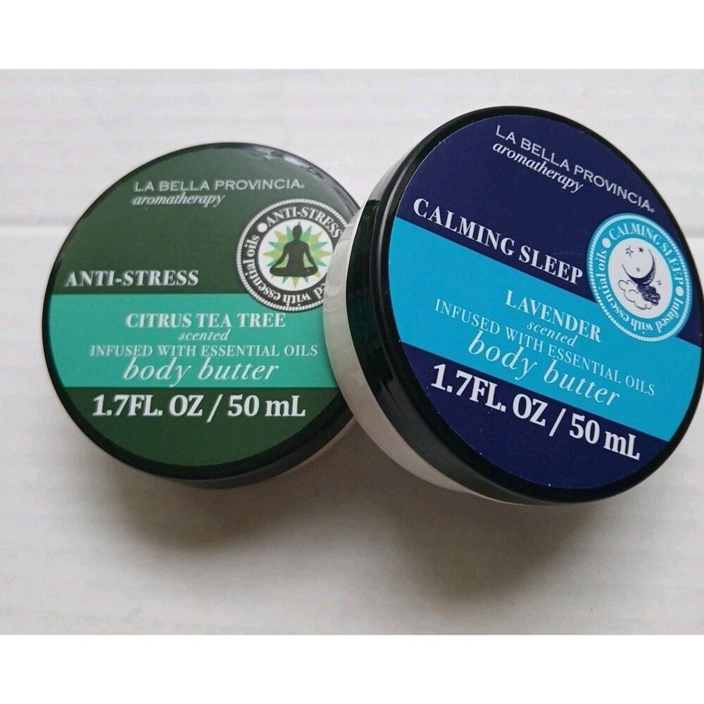 (2) La Bella Provincia Aromatherapy Body Butter  Lavender Citrus/ Tea Tree